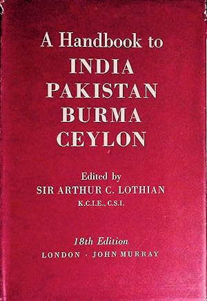 Seller image for A Handbook to India Pakistan Burma Ceylon for sale by San Francisco Book Company