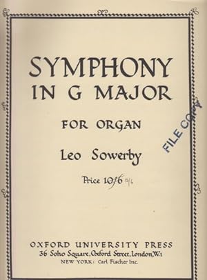 Symphony in G Major for Organ