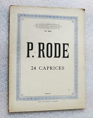 Seller image for 24 Caprices (en forme d tudes dans les 24 sous de la gamme pour le violon) for sale by Cotswold Valley Books