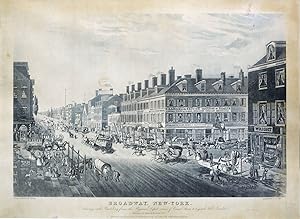 Broadway, New-York / Shewing Each Building from the Hygeian Depot Corner of Canal Street to beyon...