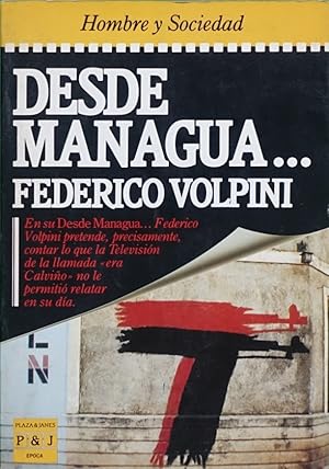 Imagen del vendedor de Desde Managua a la venta por Librera Alonso Quijano