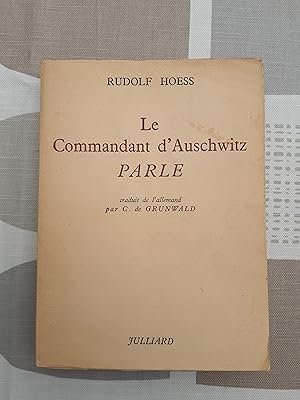 Seller image for Le commandant d'Auschwitz parle for sale by Georgios Dragozis