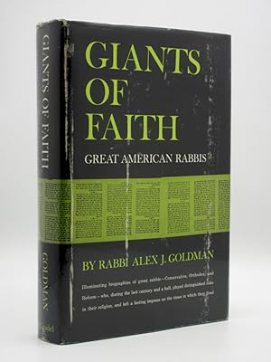 Seller image for Giants of Faith: Great American Rabbis for sale by Tarrington Books