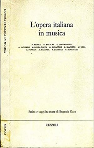 Immagine del venditore per L'opera italiana in musica. venduto da FIRENZELIBRI SRL