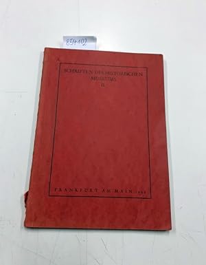 Bild des Verkufers fr Schriften des Historischen Museums II. zum Verkauf von Versand-Antiquariat Konrad von Agris e.K.