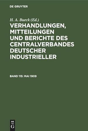 Bild des Verkufers fr Mai 1909 zum Verkauf von AHA-BUCH GmbH