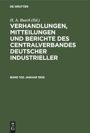 Bild des Verkufers fr Januar 1906 zum Verkauf von AHA-BUCH GmbH