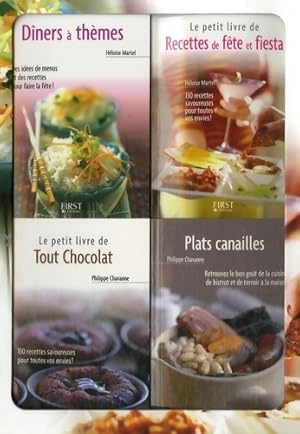 Le petit coffret cuisine de fêtes ! : Coffret en 4 volumes : dîners à thèmes ; recettes de fête e...