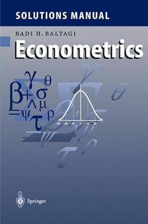 Image du vendeur pour Solutions Manual for Econometrics. mis en vente par Antiquariat Thomas Haker GmbH & Co. KG