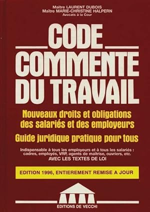 Imagen del vendedor de Code commente du travail - Laurent Dubois a la venta por Book Hmisphres