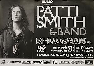"PATTI SMITH & BAND (Halles de Schaerbeek BELGIQUE)" Affiche originale / Offset (1999)
