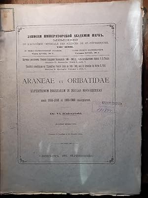 Araneae et Oribatidae Expeditionum Rossicarum In Insulas Novo-Sibiricas Annis 1885-1886 Et 1900-1...