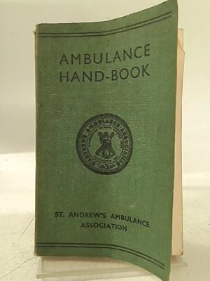 Bild des Verkufers fr Ambulance Hand-Book zum Verkauf von World of Rare Books