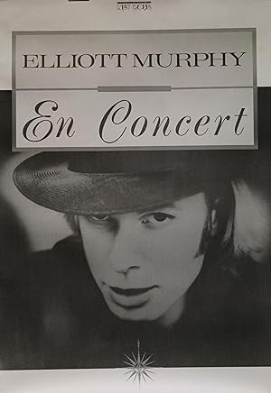 "Elliott MURPHY (En concert)" Affiche originale / Photo NEW ROSE (1989)