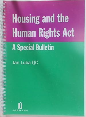 Bild des Verkufers fr Housing and the Human Rights Act. A Special Bulletin. zum Verkauf von Plurabelle Books Ltd