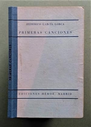 Imagen del vendedor de PRIMERAS CANCIONES. a la venta por Carmichael Alonso Libros