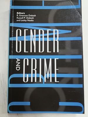 Bild des Verkufers fr Gender and Crime. zum Verkauf von Plurabelle Books Ltd