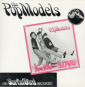 "The POP MODELS / KING OF LOVE" Cartoline promo originale / PLV SURFIN' BIRD RECORDS (1984)