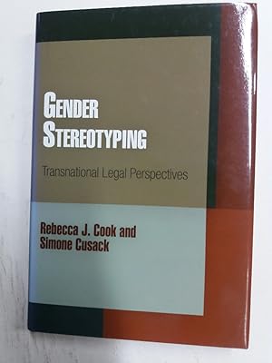 Bild des Verkufers fr Gender Stereotyping. Transnational Legal Perspectives. zum Verkauf von Plurabelle Books Ltd