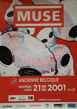 "MUSE (Concert ANCIENNE BELGIQUE)" Affiche originale / Offset (2001)