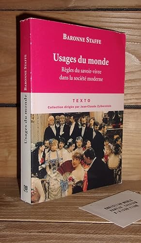 Seller image for USAGES DU MONDE : Rgles Du Savoir-Vivre Dans La Socit Moderne for sale by Planet'book