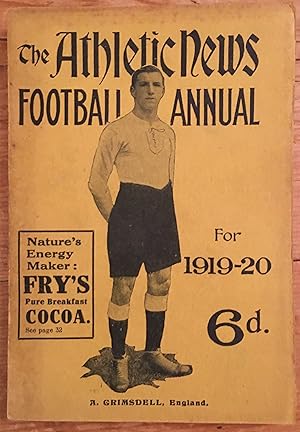 Imagen del vendedor de The Athletic News Football Annual for 1919-20 a la venta por Pastsport