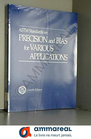 Bild des Verkufers fr Astm Standards on Precision and Bias zum Verkauf von Ammareal