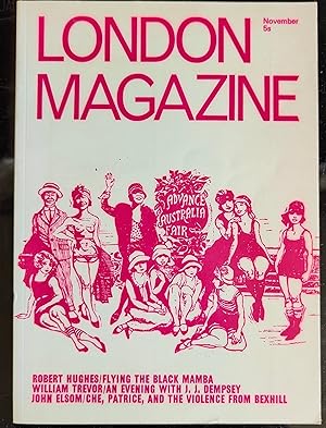 Seller image for London Magazine November 1969 / Robert Hughes - Flying the Black Mamba; William Trevor - An Evening with J. J. Dempsey for sale by Shore Books