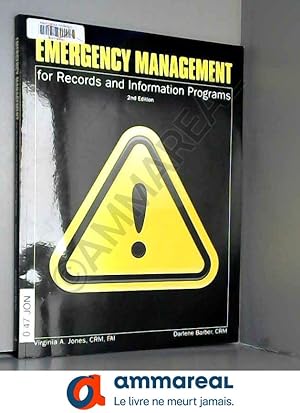 Image du vendeur pour Emergency Management for Records and Information Programs mis en vente par Ammareal