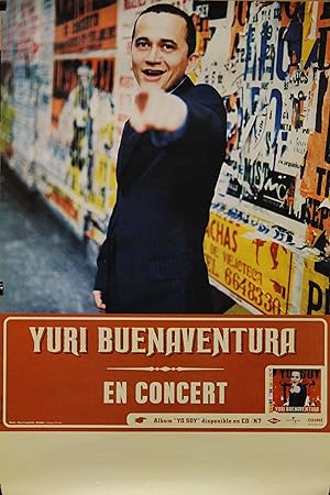 "Yuri BUENAVENTURA (EN CONCERT)" Affiche originale / Photo Youri LENQUETTE (2000)