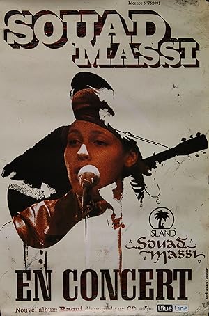 "SOUAD MASSI (EN CONCERT)" Affiche originale / Offset-photo (2001)