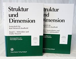 Bild des Verkufers fr zum 65. Geburtstag. Struktur und Dimension. Hrsg. v. Hans-Jrgen Gerhard. zum Verkauf von Antiquariat + Verlag Klaus Breinlich