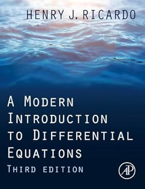 Bild des Verkufers fr A Modern Introduction to Differential Equations by Ricardo, Henry J. [Hardcover ] zum Verkauf von booksXpress