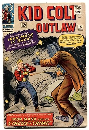 Kid Colt Outlaw #127 1966- Iron Mask - signed by Steve Skeates