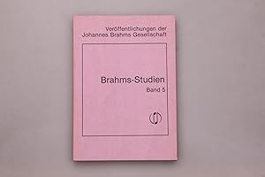 BRAHMS-STUDIEN. Veröffentlichungen der Brahms-Gesellschaft Hamburg e.V
