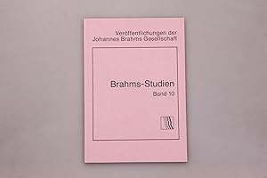 Seller image for BRAHMS-STUDIEN. Verffentlichungen der Brahms-Gesellschaft Hamburg e.V for sale by INFINIBU KG