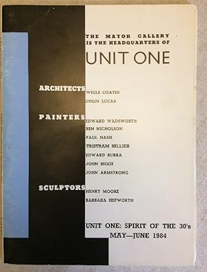 Unit One: Spirit of the 30's