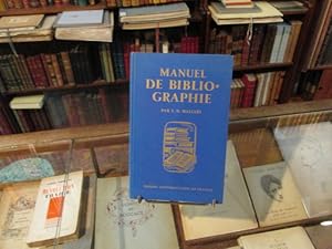 Image du vendeur pour Manuel de Bibliographie mis en vente par Librairie FAUGUET