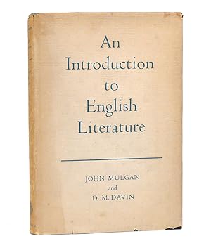 Seller image for AN INTRODUCTION TO ENGLISH LITERATURE for sale by Rare Book Cellar