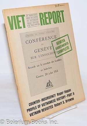 Seller image for Viet-Report: An Emergency News Bulletin on Southeast Asian Affairs; Vol. 1 No. 2, Aug.-Sept. 1965 for sale by Bolerium Books Inc.