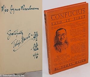 Seller image for Confucius Said It First for sale by Bolerium Books Inc.