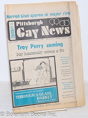Seller image for Pittsburgh Gay News: #18, Saturday, February 1, 1975: Troy Perry Coming for sale by Bolerium Books Inc.