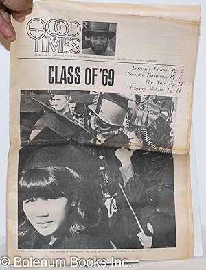 Imagen del vendedor de Good Times: [formerly Express Times] vol. 2, #23, Thursday June 19, 1969: Class of '69 a la venta por Bolerium Books Inc.