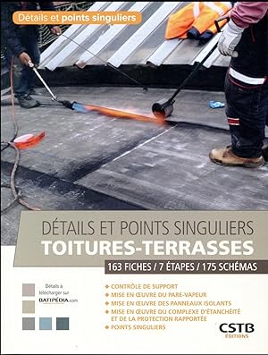 détails et points singuliers toitures-terrasses ; 163 fiches, 7 étapes, 175 schémas (édition 2017)