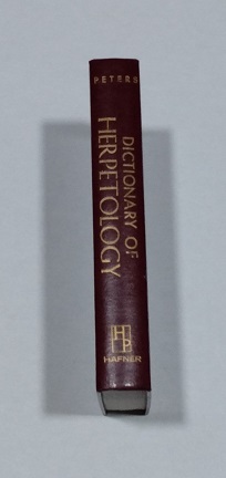 Dictionary of Herpetology 1964 First Edition