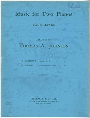 Beethoven Minuet In G: Freely Arranged For Two Pianos By Thomas Arnold Johnson