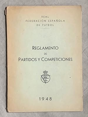 Immagine del venditore per REGLAMENTO DE PARTIDOS Y COMPETICIONES venduto da Librera Sagasta