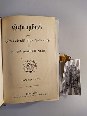 Gesangbuch zum gottesdienstlichen Gebrauche für protestantisch-evangelische Christen. (Taschen-Au...