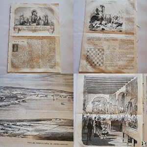 EL MUSEO UNIVERSAL: 1867 Año XI, Nº30.Grabados:Castro Urdiales, Exposición BBAA Barcelona, medall...