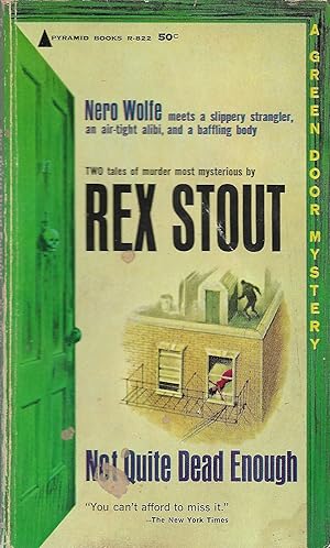 Seller image for Not Quite Dead Enough (& Booby Trap (Pyramid Books R-822) A Nero Wolfe Double Mystery for sale by Daisyroots Books